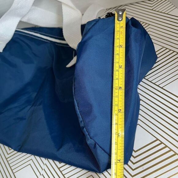 Vintage Illinois Bell Men's Duffel Bag‎ Medium Size Blue White Weekenders Travel - Picture 8 of 9